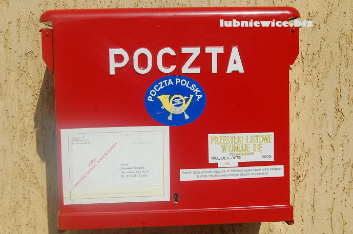 lubniewice poczta postbox