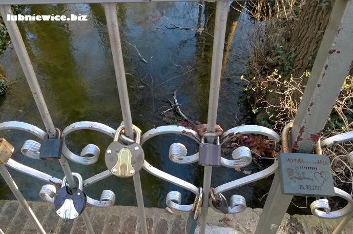 lubniewice locks love bridge